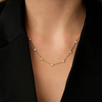 0.44 Karat Diamant Herz Detailreiches Halskette