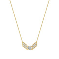 0.21 Karat Diamant Geometrisch Trend Halskette