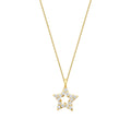 0.07 Karat Diamant Stern Halskette