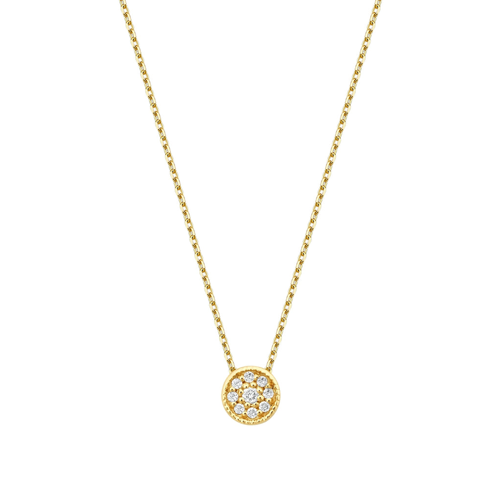 0.06 Karat Diamant Rund Halskette