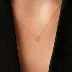 0.06 Karat Diamant Rund Halskette