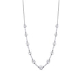 0.05 Karat Diamant Rund Stein Halskette