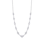 0.05 Karat Diamant Rund Stein Halskette