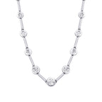 0.05 Karat Diamant Rund Stein Halskette