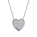 0.09 Karat Diamant Herz Halskette