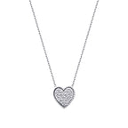 0.09 Karat Diamant Herz Halskette