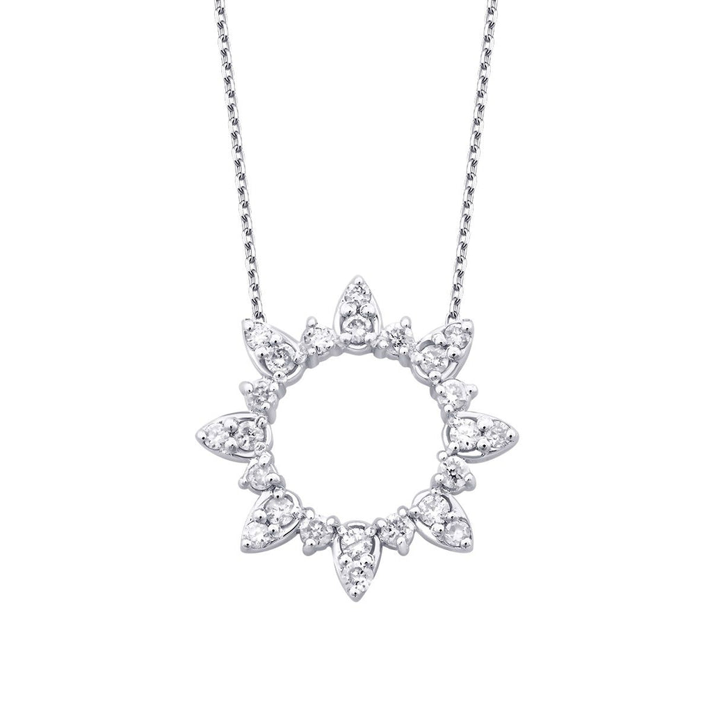 0.17 Karat Diamant Rund Trend Halskette