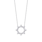 0.17 Karat Diamant Rund Trend Halskette