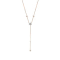 0.53 Karat Diamant Hängende Detailreiches Trend Halskette