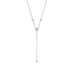 0.53 Karat Diamant Hängende Detailreiches Trend Halskette