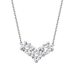 0.31 Karat Diamant Rund Stein Halskette