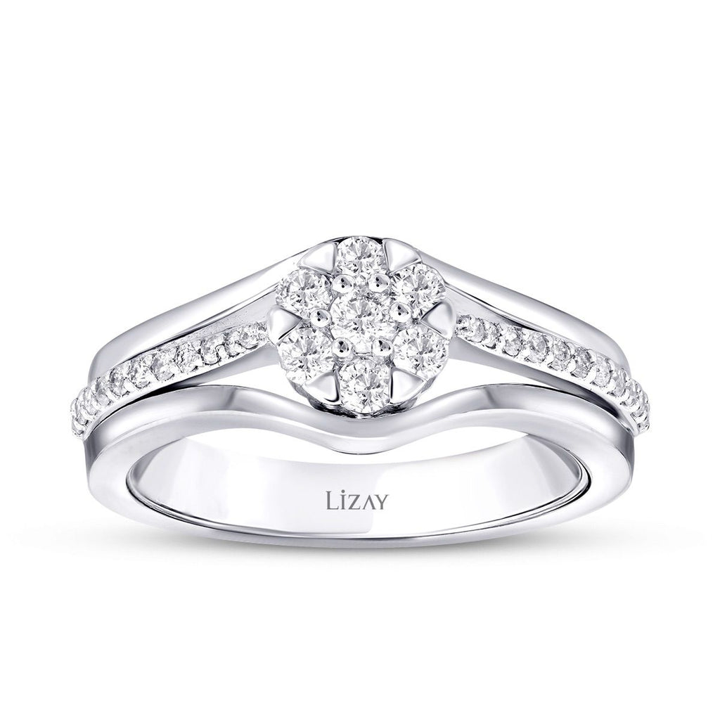 0.43 Karat Diamant Rund Stein Ring