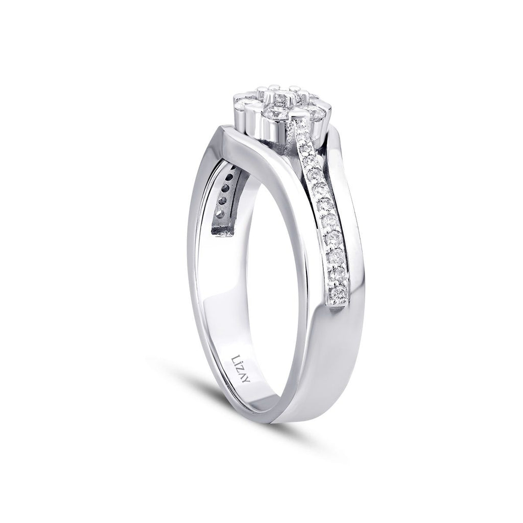 0.43 Karat Diamant Rund Stein Ring