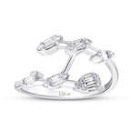 0.21 Karat Diamant Baguette Trend Ring