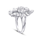 1.91 Karat Diamant Baguette Stein Tropfen Ring