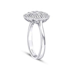 0.50 Karat Diamant Baguette Stein Rund Ring
