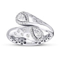 0.64 Karat Diamant Spiral Grobe Ring