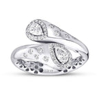 0.64 Karat Diamant Spiral Grobe Ring