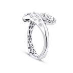 0.64 Karat Diamant Spiral Grobe Ring