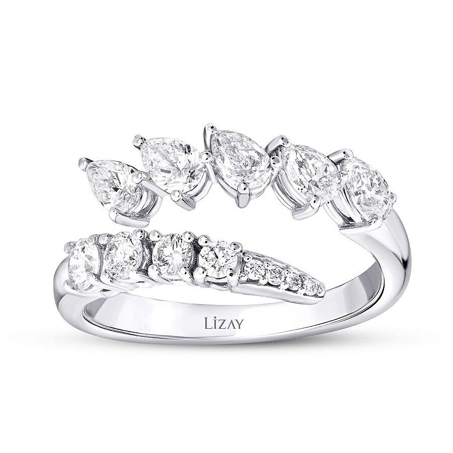 1.01 Karat Diamant Spiral Trend Ring
