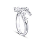 1.01 Karat Diamant Spiral Trend Ring