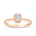 0.30 Karat Diamant Smaragd Solitär Ring