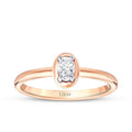 0.26 Karat Diamant Ovale Solitär Ring