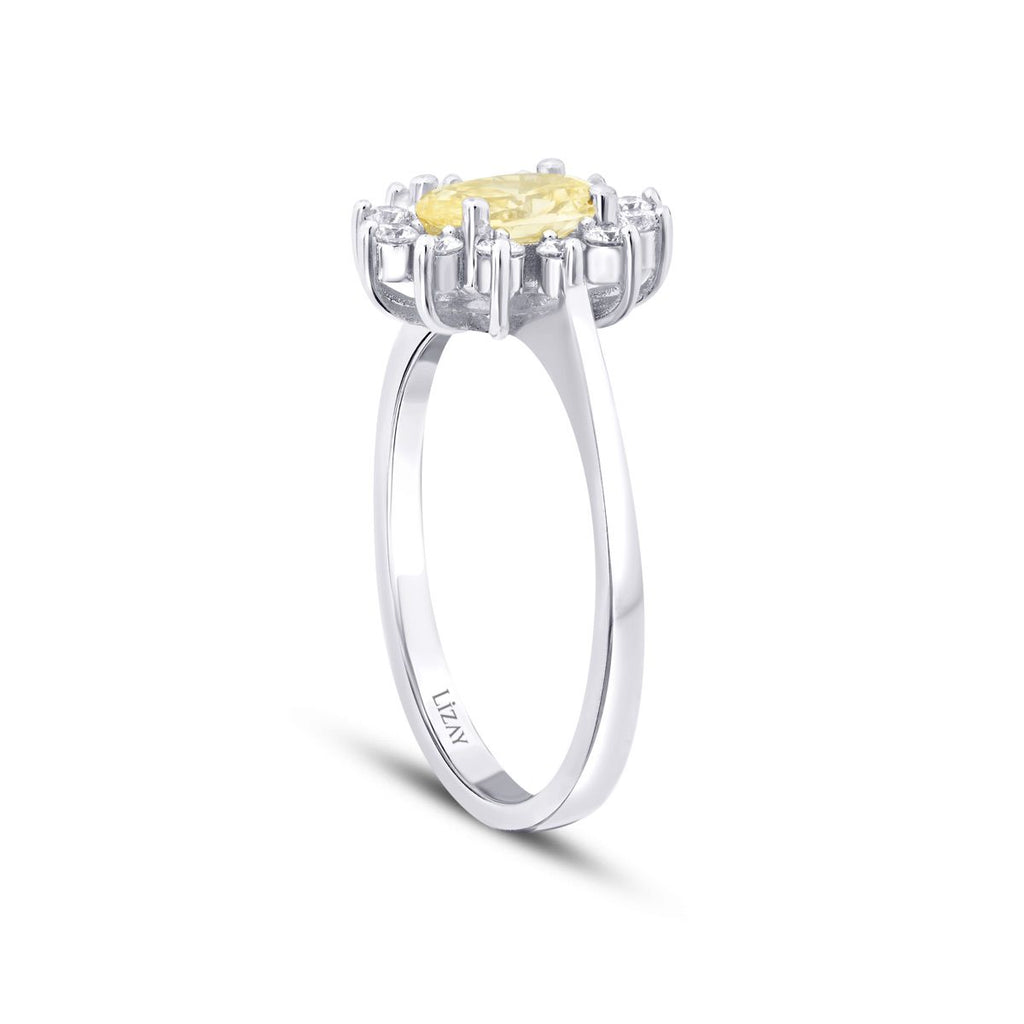 1.38 Karat Diamant Fancy Ring