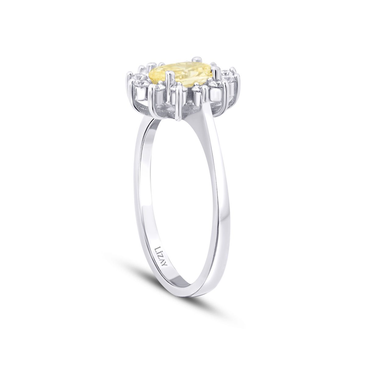 1.38 Karat Diamant Fancy Ring