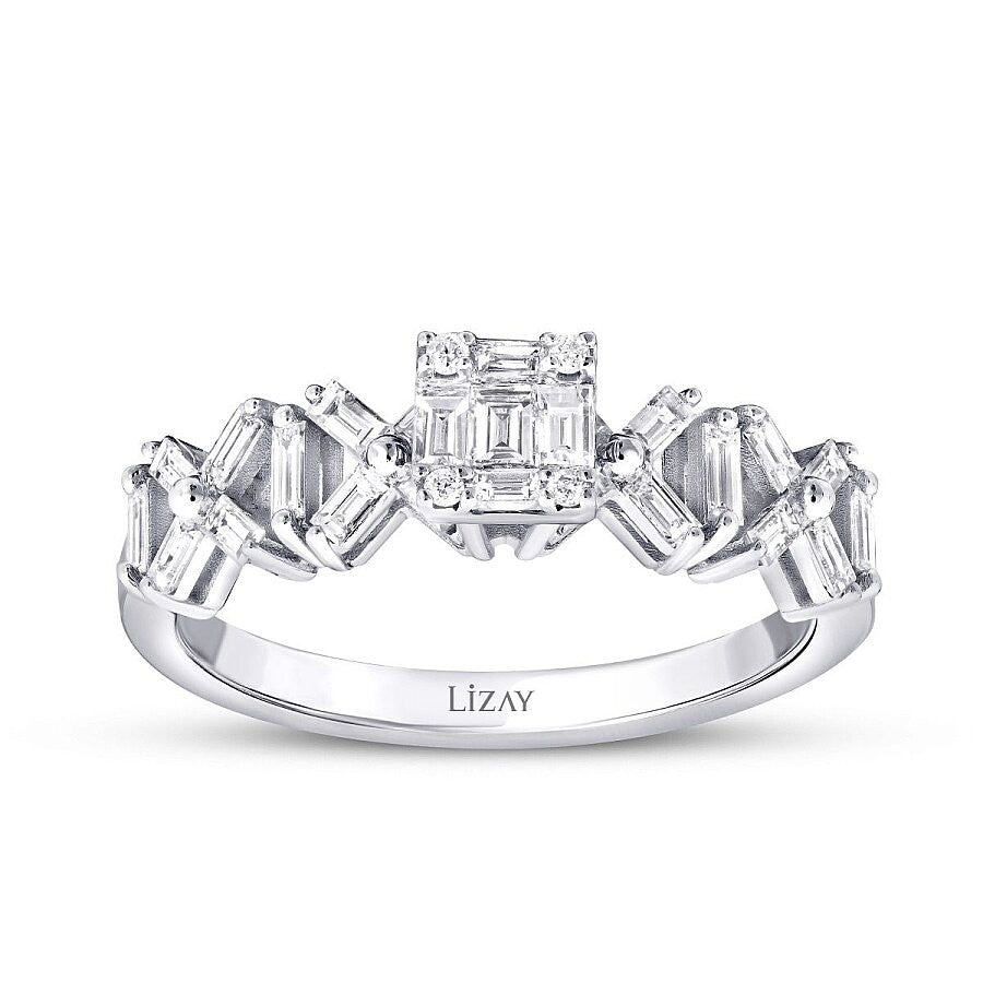 0.50 Karat Diamant Kreuz Trend Ring