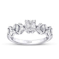 0.50 Karat Diamant Kreuz Trend Ring