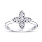 0.15 Karat Diamant Clover Ring