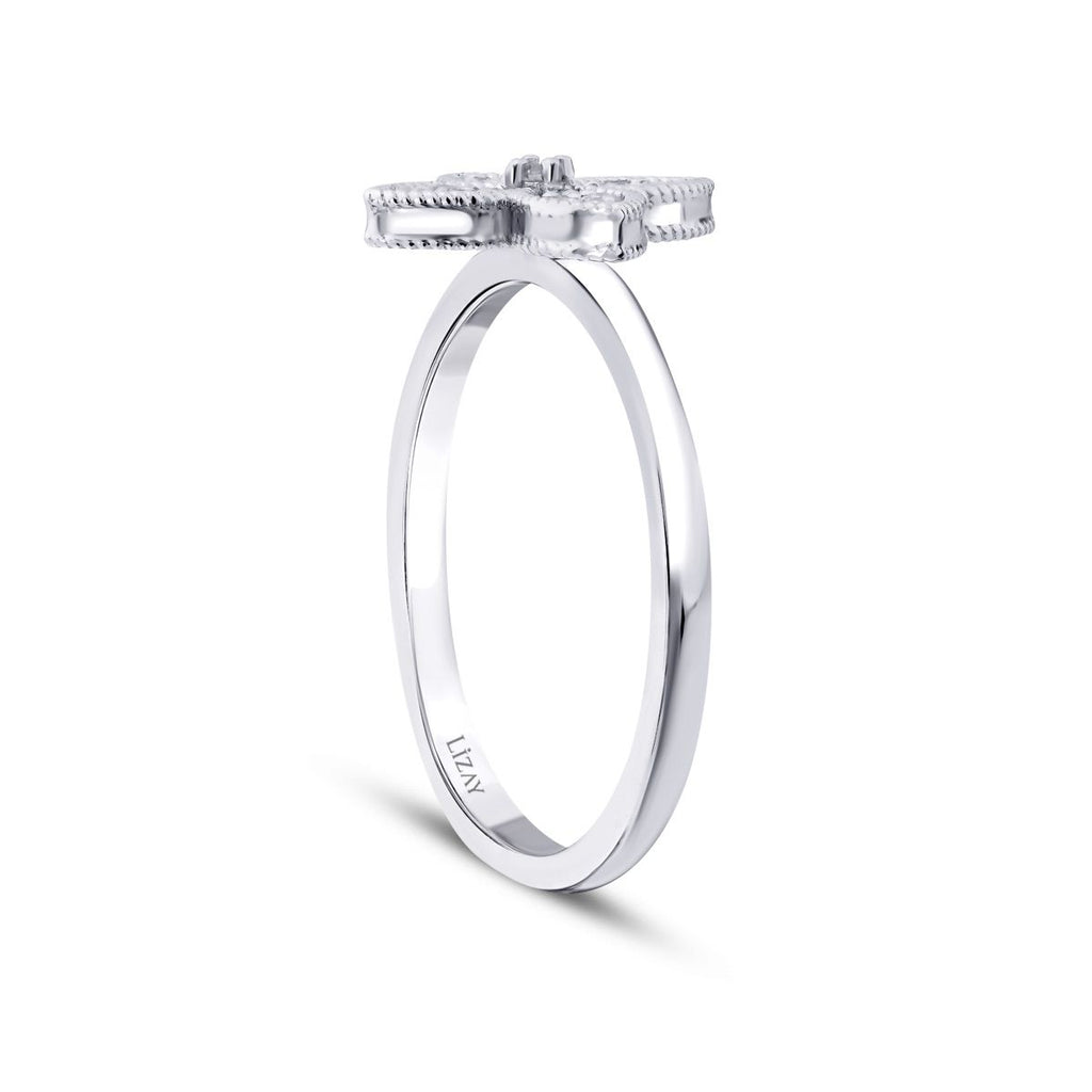 0.15 Karat Diamant Clover Ring