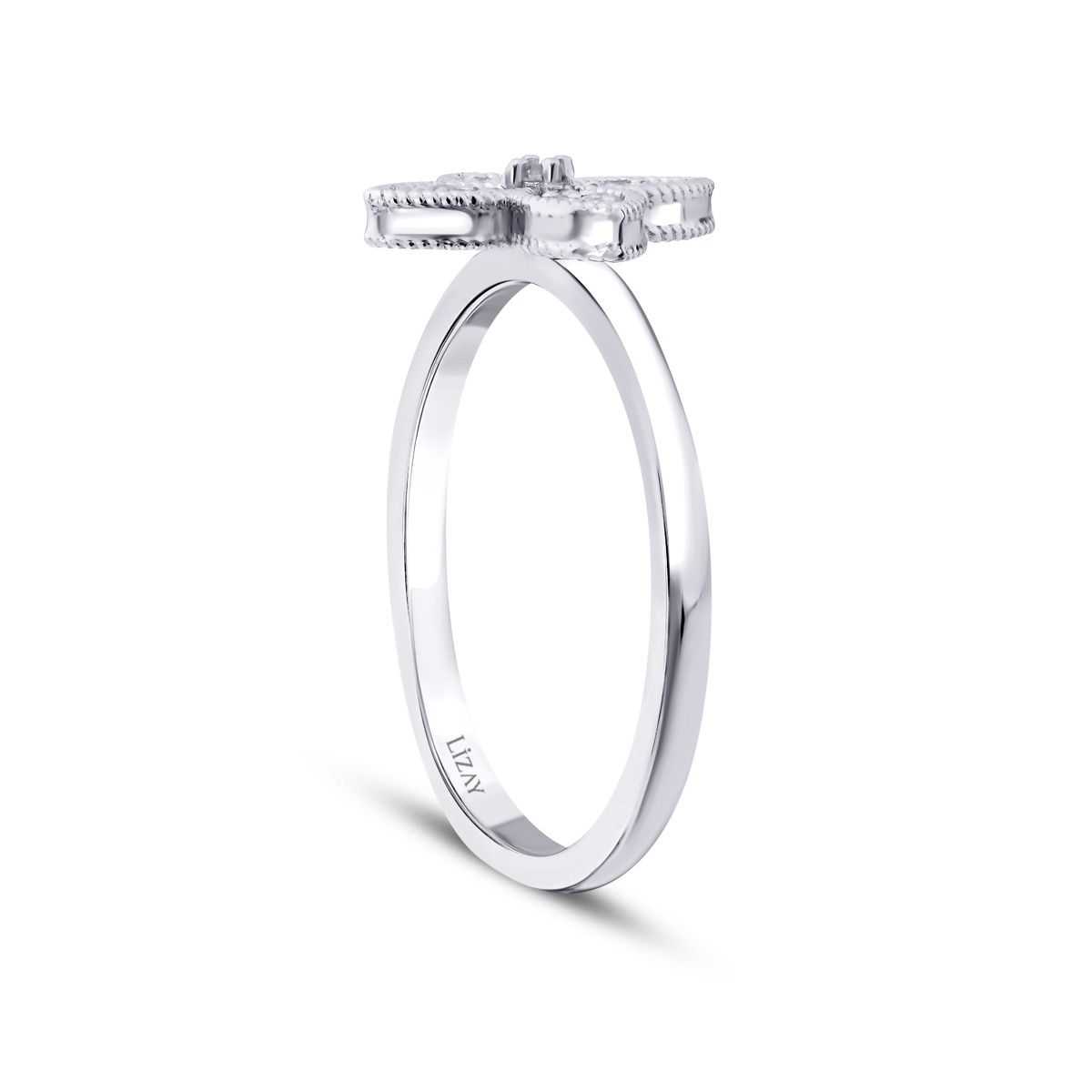 0.15 Karat Diamant Clover Ring