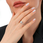 0.15 Karat Diamant Clover Ring