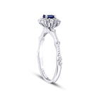 0.47 Karat Diamant Saphir Ring