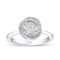 0.28 Karat Diamant Rund Detailreiches Ring