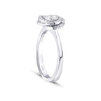 0.28 Karat Diamant Rund Detailreiches Ring