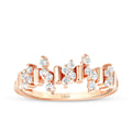 0.28 Karat Diamant Asymmetrisch Trend Ring