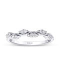 0.14 Karat Diamant Welle Detailreiches Trend Ring