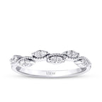 0.14 Karat Diamant Welle Detailreiches Trend Ring