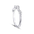 0.14 Karat Diamant Welle Detailreiches Trend Ring