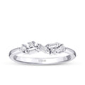 0.16 Karat Diamant Asymmetrisch Trend Ring