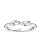 0.16 Karat Diamant Asymmetrisch Trend Ring