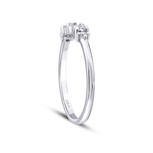 0.16 Karat Diamant Asymmetrisch Trend Ring