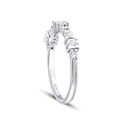 0.34 Karat Diamant Baguette Detailreiches Ring