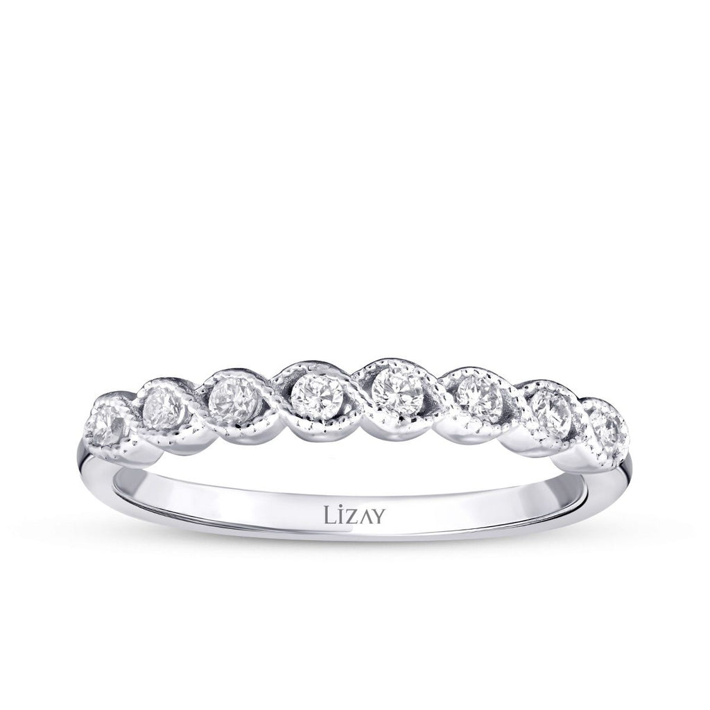 0.19 Karat Diamant Steinreihen Trend Ring