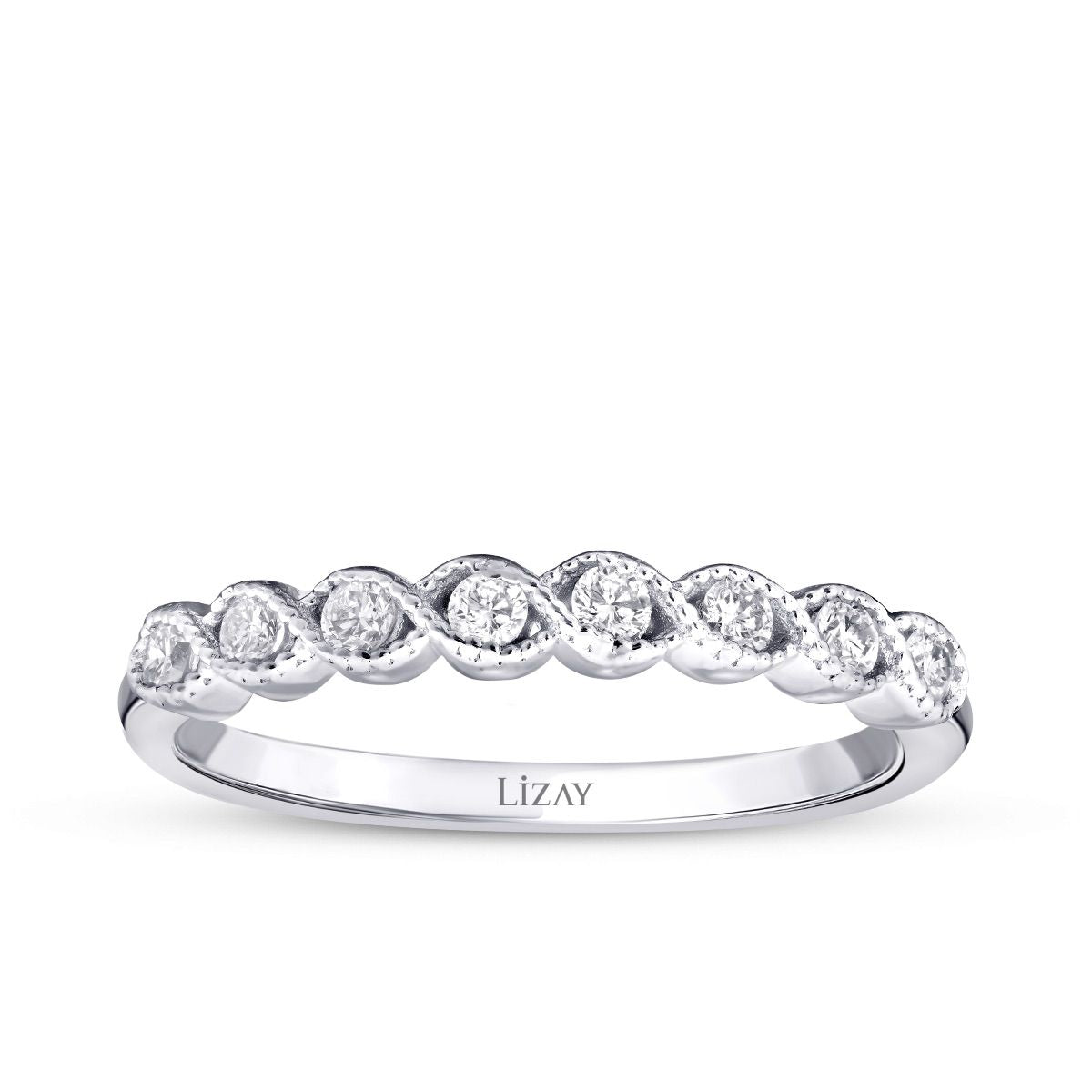 0.19 Karat Diamant Steinreihen Trend Ring