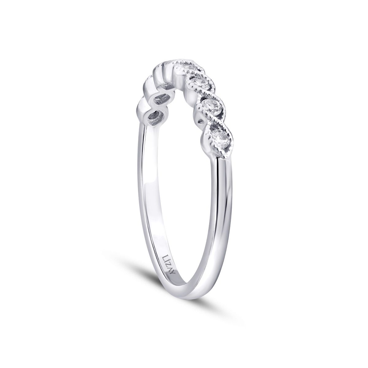 0.19 Karat Diamant Steinreihen Trend Ring