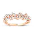 0.35 Karat Diamant Doppelter Steinreihe Trend Ring